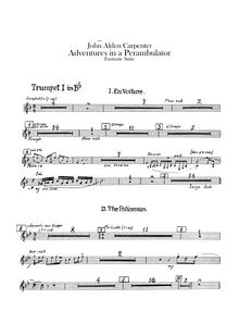 Partition trompette 1, 2, Adventures en a Perambulator, Carpenter, John Alden