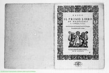 Partition Basso, Il Primo Libro de Madrigali a cinque voci, del Reuerendo M. Giouanni Croce da Chioggia, Nouamente posto en luce. - en Venetia Appresso Angelo Gardano 1585.