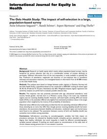 The Oslo Health Study: The impact of self-selection in a large, population-based survey