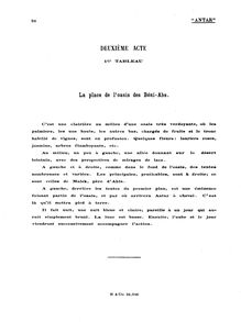 Partition Act II, Antar, Conte héroïque en quatre actes, Dupont, Gabriel