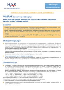 VIMPAT - Synthèse d avis VIMPAT - CT6048