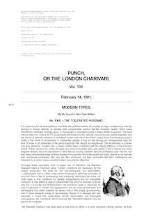 Punch, or the London Charivari, Volume 100, February 14, 1891