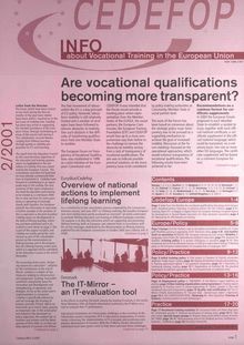 Cedefop info about vocational training in the European Union