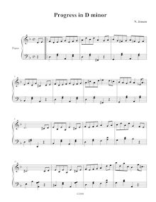 Partition complète, Progress en D minor, D minor, Jensen, Nathan