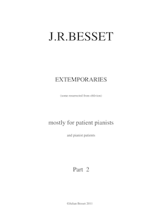 Partition complète, Extemporary 2, Besset, Julian Raoul