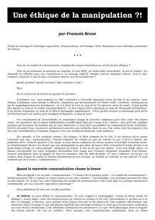 manipBrune.pdf PDF a4 - Une éthique de la manipulation ?!