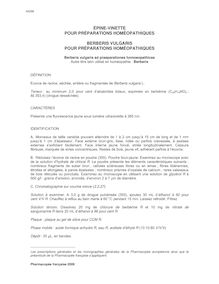 Berberis vulgaris PPH / Epine-vinette PPH