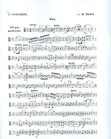 Partition altos, Piano Concerto No.5, Cinquième concertoo pour le piano