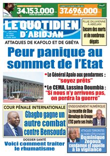 Le Quotidien d’Abidjan n°2862 - Du lundi 15 juin 2020