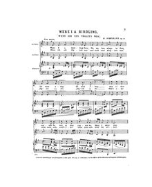 Partition No.1 (German / anglais text), 3 Zweistimmige chansons, Op.43