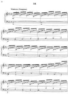 Partition Etude No.14 en C minor, 15 Etudes de Virtuosité, 15 Virtuosity Studies