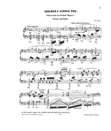 Partition Isoldens Liebestod (S.447), Tristan und Isolde, Wagner, Richard par Richard Wagner