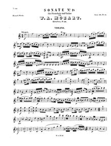 Partition de violon, violon Sonata, C major, Mozart, Wolfgang Amadeus par Wolfgang Amadeus Mozart