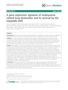 A gene expression signature of emphysema-related lung destruction and its reversal by the tripeptide GHK