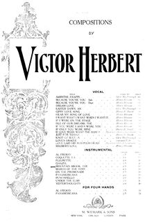 Partition , pour Mountain Brook, 6 pièces, C major, Herbert, Victor par Victor Herbert