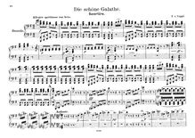 Partition complète, Die schöne Galathée, Operette in 1 Akt, Suppé, Franz von par Franz von Suppé