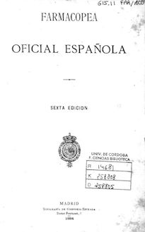 Farmacopea oficial española