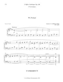 Partition 9, Prélude (D major), L’Office Catholique, Op.148, Lefébure-Wély, Louis James Alfred