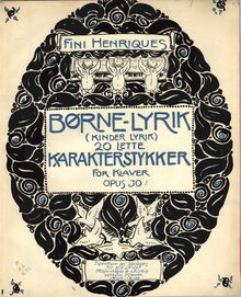 Partition couverture couleur, Boerne-lyrik, Op.30, Boerne-lyrik (Kinder Lyrik); 20 lette karakterstykker for klaver. Op. 30.