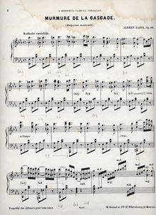 Partition complète, Murmure de la Cascade, Op.29, Esquisse musicale