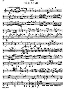 Partition de violon, 3 Piano Trios, Hob.XV:3-5, C Major, F Major, G Major par Joseph Haydn