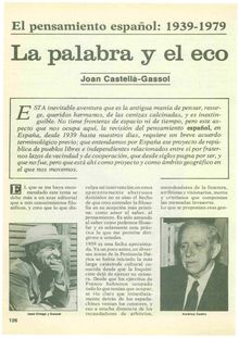 El pensamiento español: 1939-1979: La palabra y el eco