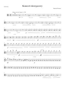 Partition altos, violon Concerto No.1, D minor, Werner, Marcin