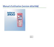 Notice Téléphone portable Nokia  3100