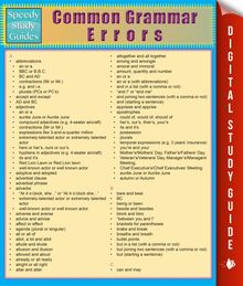 Common Grammar Errors (Speedy Study Guides)
