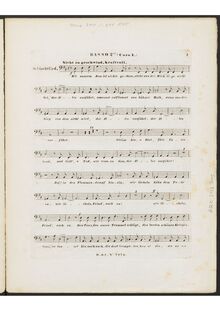 Partition Basso 2do chœur I, Schlachtlied, D.912 (Op.151), Battle Song