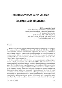 Prevención Equitativa del Sida (Equitable Aids Prevention)