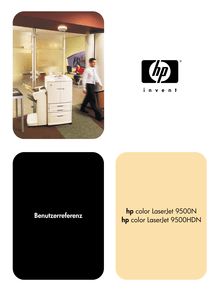 Notice Imprimantes HP  Color LaserJet 9500hdn