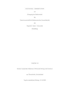 Studying splicing and the formation of mRNPs [Elektronische Ressource] / vorgelegt von Styliani Lamprinaki