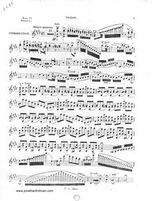 Partition de violon, Grand caprice fantastique, Wieniawski, Henri