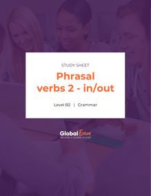 Phrasal verbs 2 - in/out