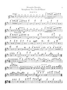 Partition flûte 1, 2, Piccolo (doubles as flûte 3), Symphony No. 2