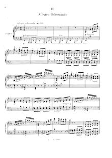Partition , Allegro scherzando, Deuxième Concerto pour Piano et Orchestre, Op.22