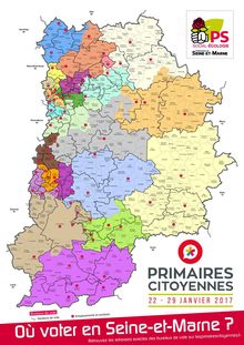 La carte des 108 bureaux de vote de la primaire à gauche