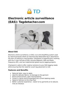 Electronic article surveillance (EAS): Tagdetacher.com