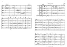 Partition No.1 en D major, 2 corde quintettes, D major, B♭ major