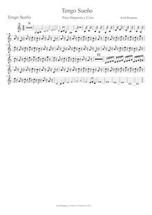 Partition violons II, Tengo sueño, C major, Requena, Iordi