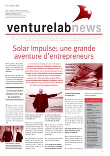Solar Impulse: une grande aventure d entrepreneurs