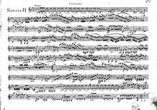 Partition Sonata 2 - violon, 3 Sonates pour le Piano Forte avec Violon oblige