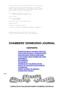 Chambers s Edinburgh Journal, No. 460 - Volume 18, New Series, October 23, 1852