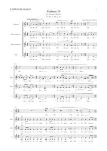 Partition chœur Score, Psalmus 29, Beischer-Matyó, Tamás