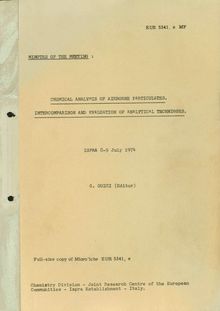 CHEMICAL ANALYSIS OF AIRBORNE PARTICULATES. INTERCOMPARISON AND EVALUATION OF ANALYTICAL TECHNIQUES.. 8-9 July 1974