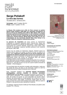 MAM: Serge Poliakoff, le rêve des formes (communiqué de presse)