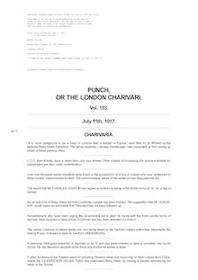 Punch, or the London Charivari, Volume 153, July 11, 1917