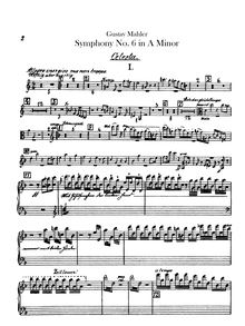 Partition Celesta, Symphony No.6, Tragische ( Tragic ), Mahler, Gustav