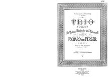 Partition complète, corde Trio, D minor, Perger, Richard von par Richard von Perger